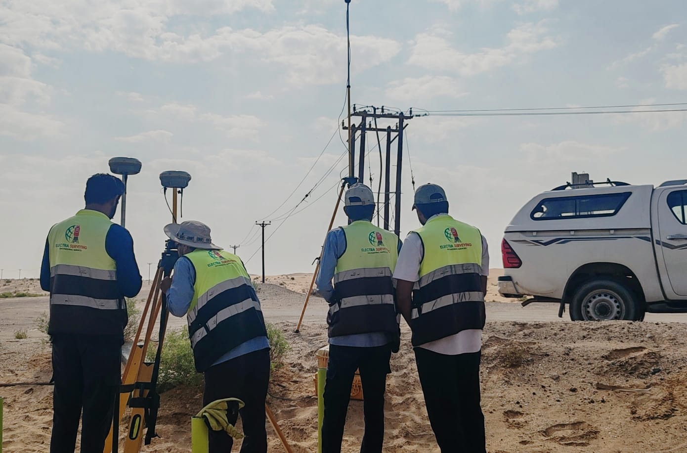 team on site